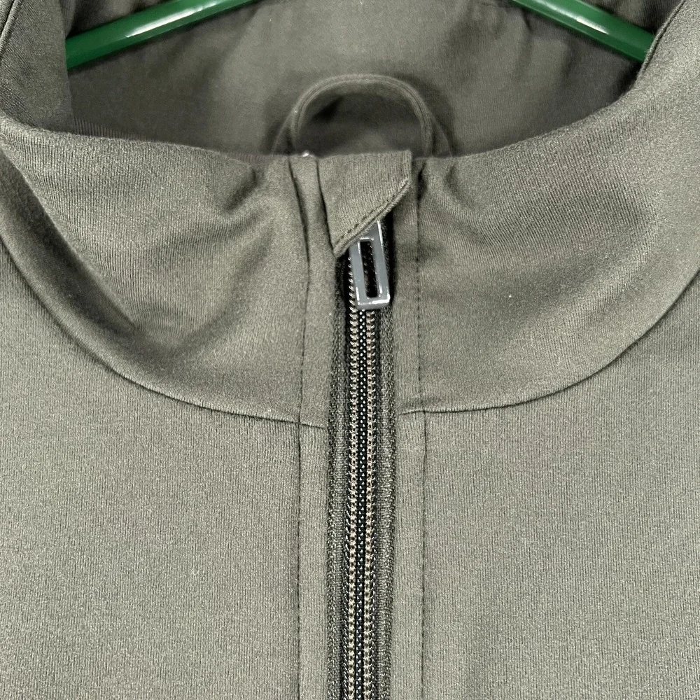 Adidas‎ Jacket Womens Large Green Long Sleeve Full Zip Mock Neck Active Outdoor
